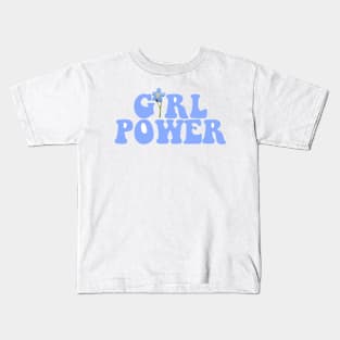 Girl Power Blue Kids T-Shirt